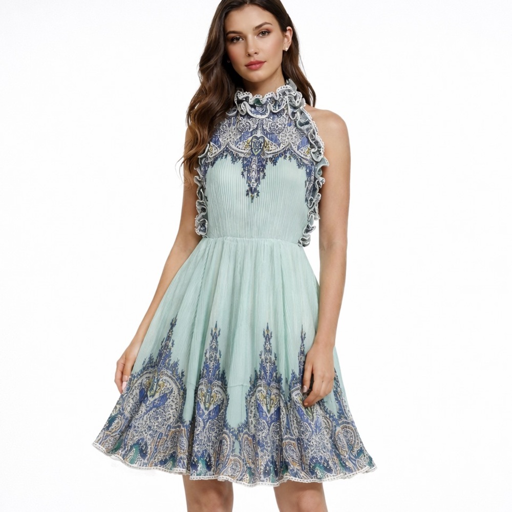 The Arlana Short Pleated Full Dress